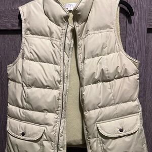 LOFT Pale Green Puffer Vest for Women
